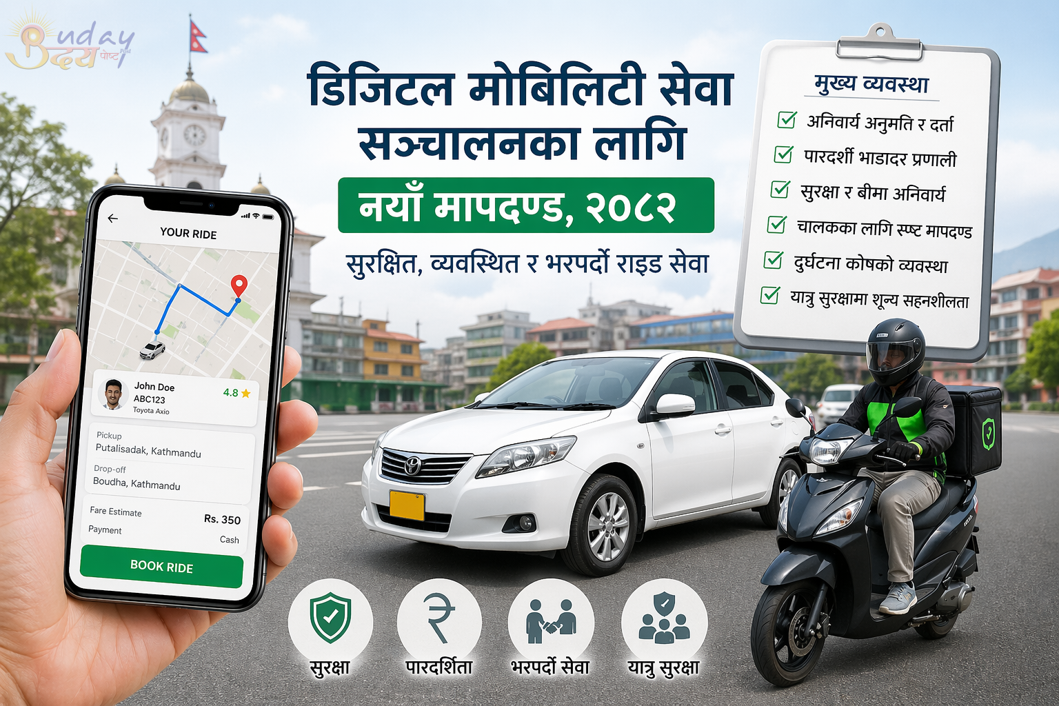 डिजिटल मोबिलिटी सेवा सञ्चालनका लागि नयाँ मापदण्ड, सुरक्षित र व्यवस्थित राइड–सेवा सुनिश्चित गर्ने लक्ष्य